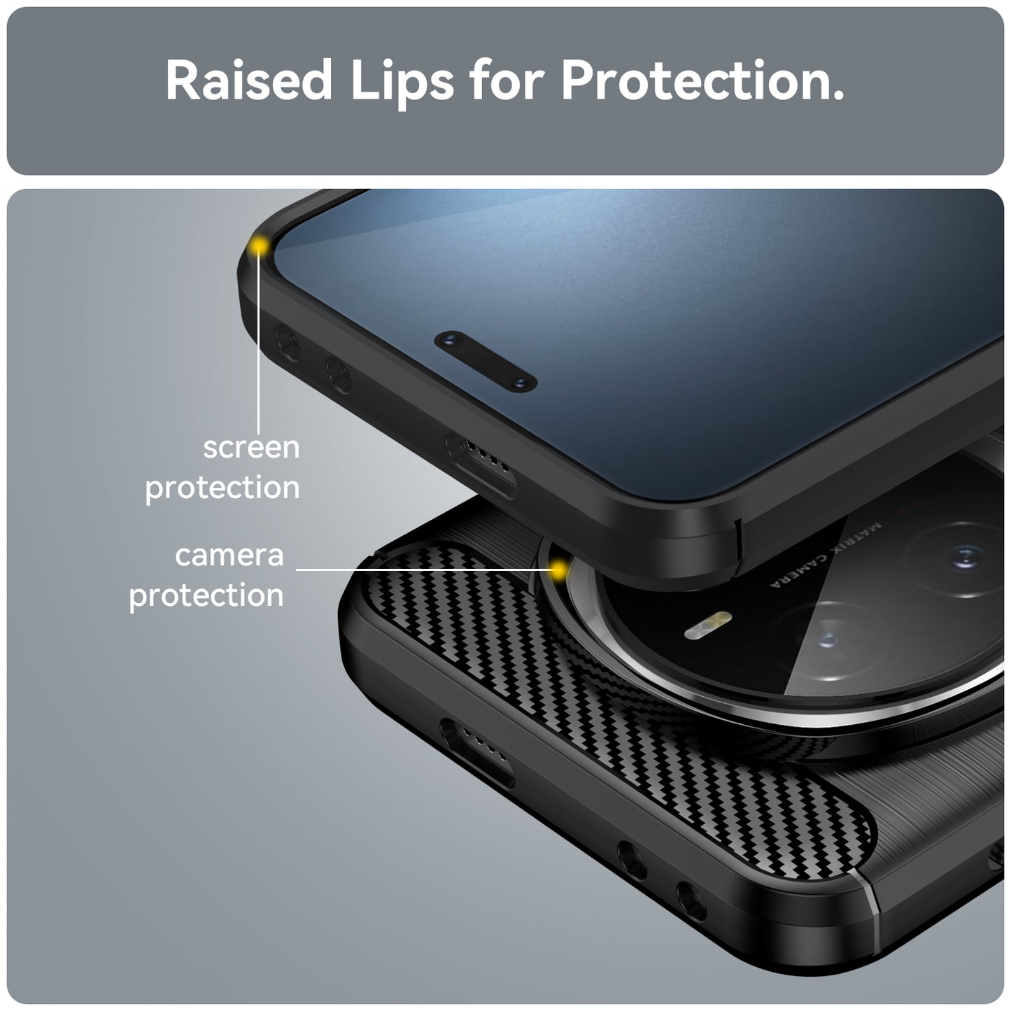 WANLONFENG For Honor Magic7 Pro 5G Case with Screen Film  LS Series Big Lens Hole Brushed Texture TPU Phone Cover