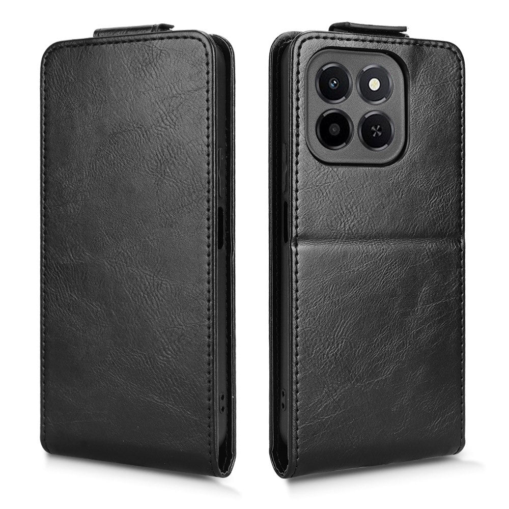 For Honor X6c 4G Stand Case Magnetic Clasp Vertical Flip Leather Phone Cover with Card Holder