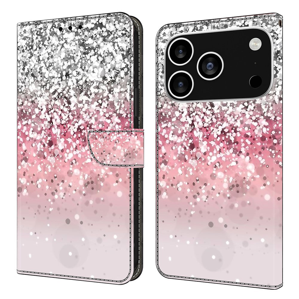 For iPhone 18 Pro Max / 17 Pro Max Case Magnetic Clasp 3D Pattern Leather Wallet Phone Cover