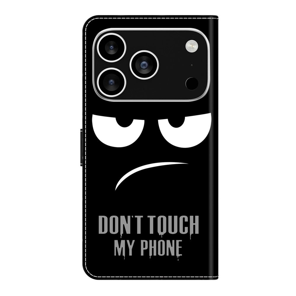 For iPhone 18 Pro Max / 17 Pro Max Case Magnetic Clasp 3D Pattern Leather Wallet Phone Cover