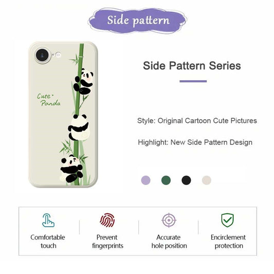 iPhone 16e Panda Hülle – Süßes Bambus-Design