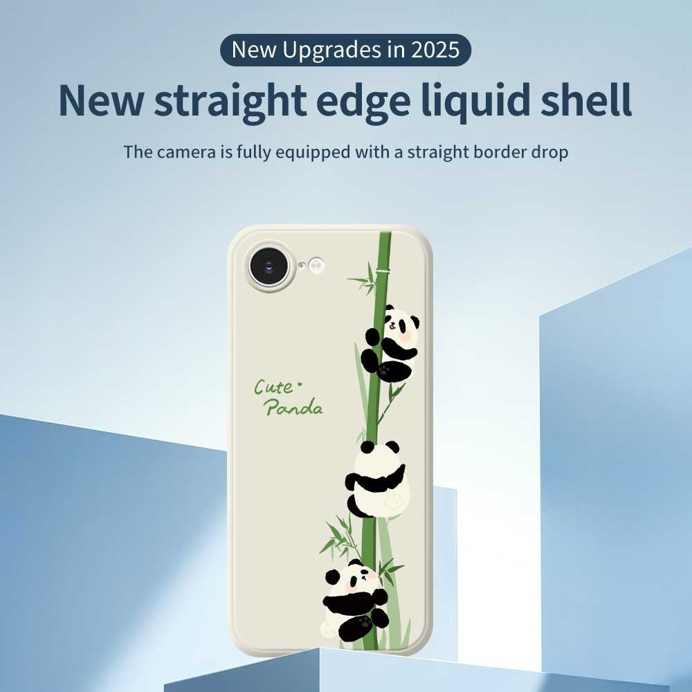 iPhone 16e Panda Hülle – Süßes Bambus-Design