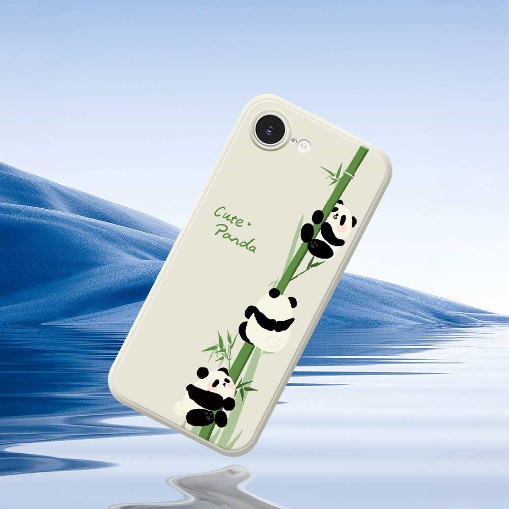 iPhone 16e Panda Hülle – Süßes Bambus-Design