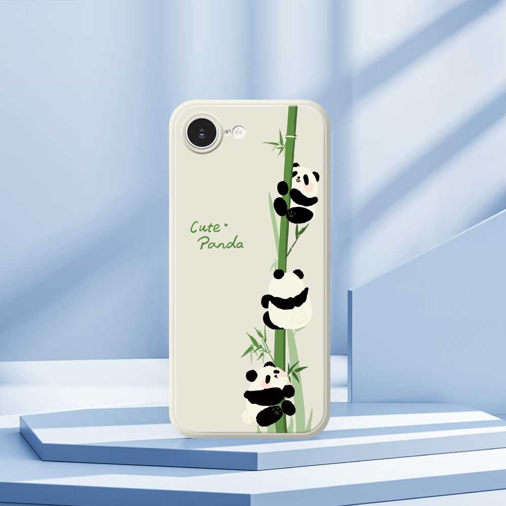 iPhone 16e Panda Hülle – Süßes Bambus-Design
