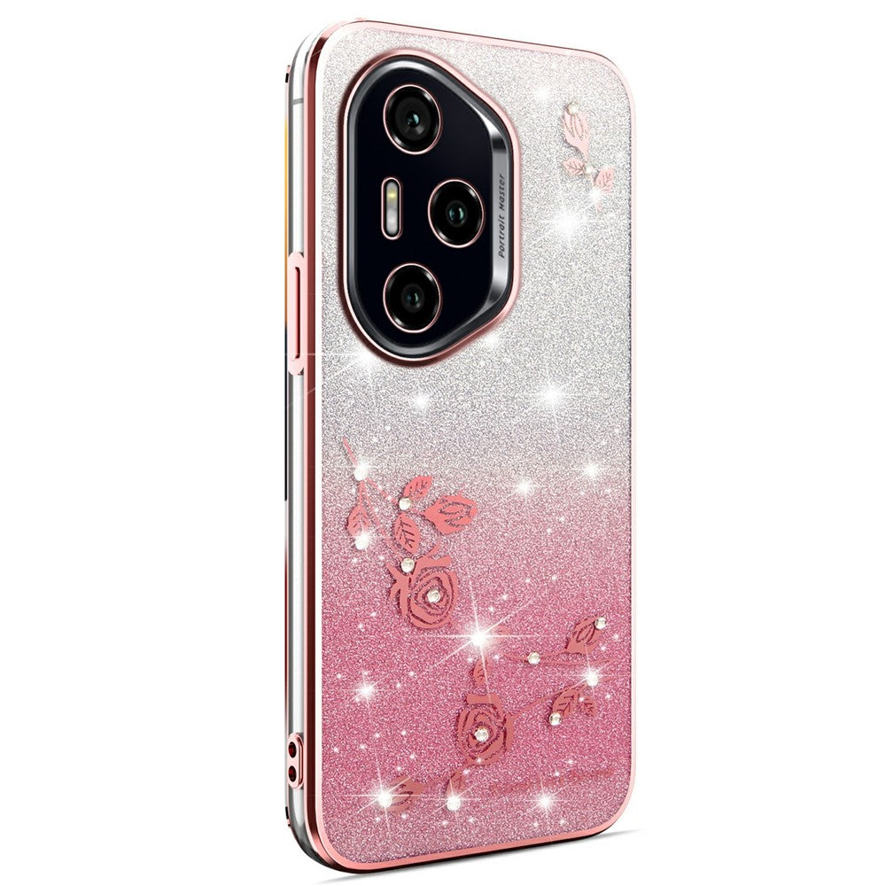 KADEM For Honor 400 Pro 5G (Global) Case Flower TPU Flexible Gradient Phone Cover