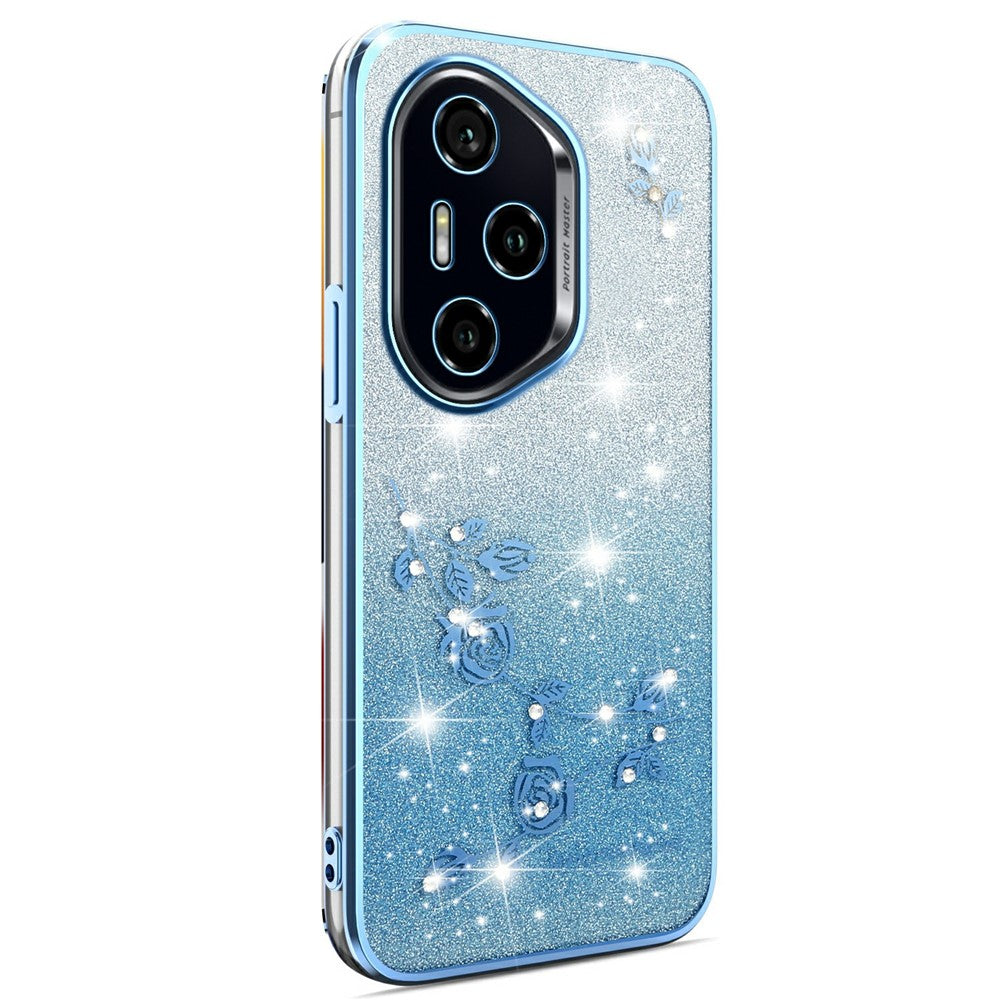 KADEM For Honor 400 Pro 5G (Global) Case Flower TPU Flexible Gradient Phone Cover
