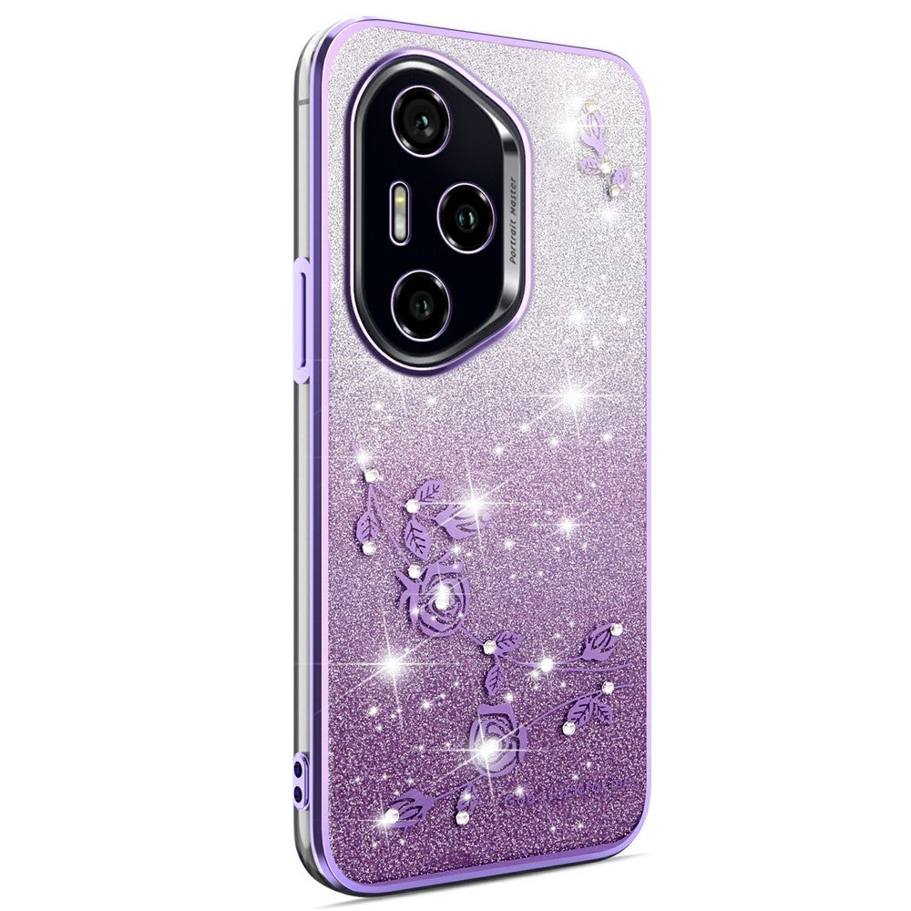 KADEM For Honor 400 Pro 5G (Global) Case Flower TPU Flexible Gradient Phone Cover