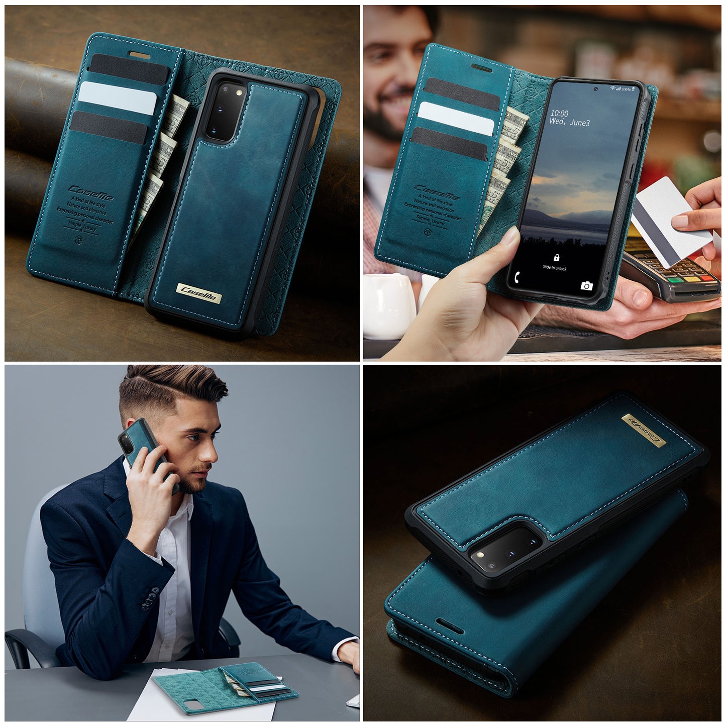 Galaxy S20 4G/5G Wallet-Hülle – Kompatibel mit MagSafe mit RFID-Blockierung