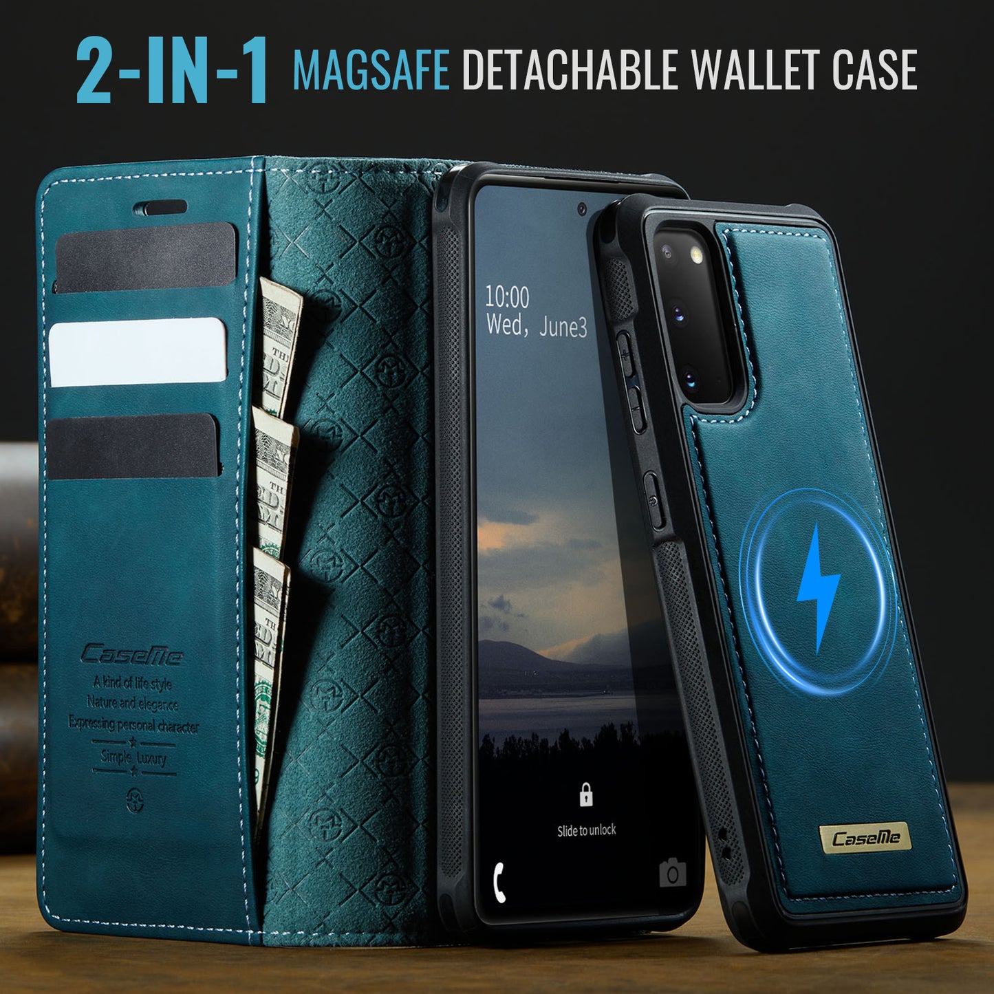 Galaxy S20 4G/5G Wallet-Hülle – Kompatibel mit MagSafe mit RFID-Blockierung