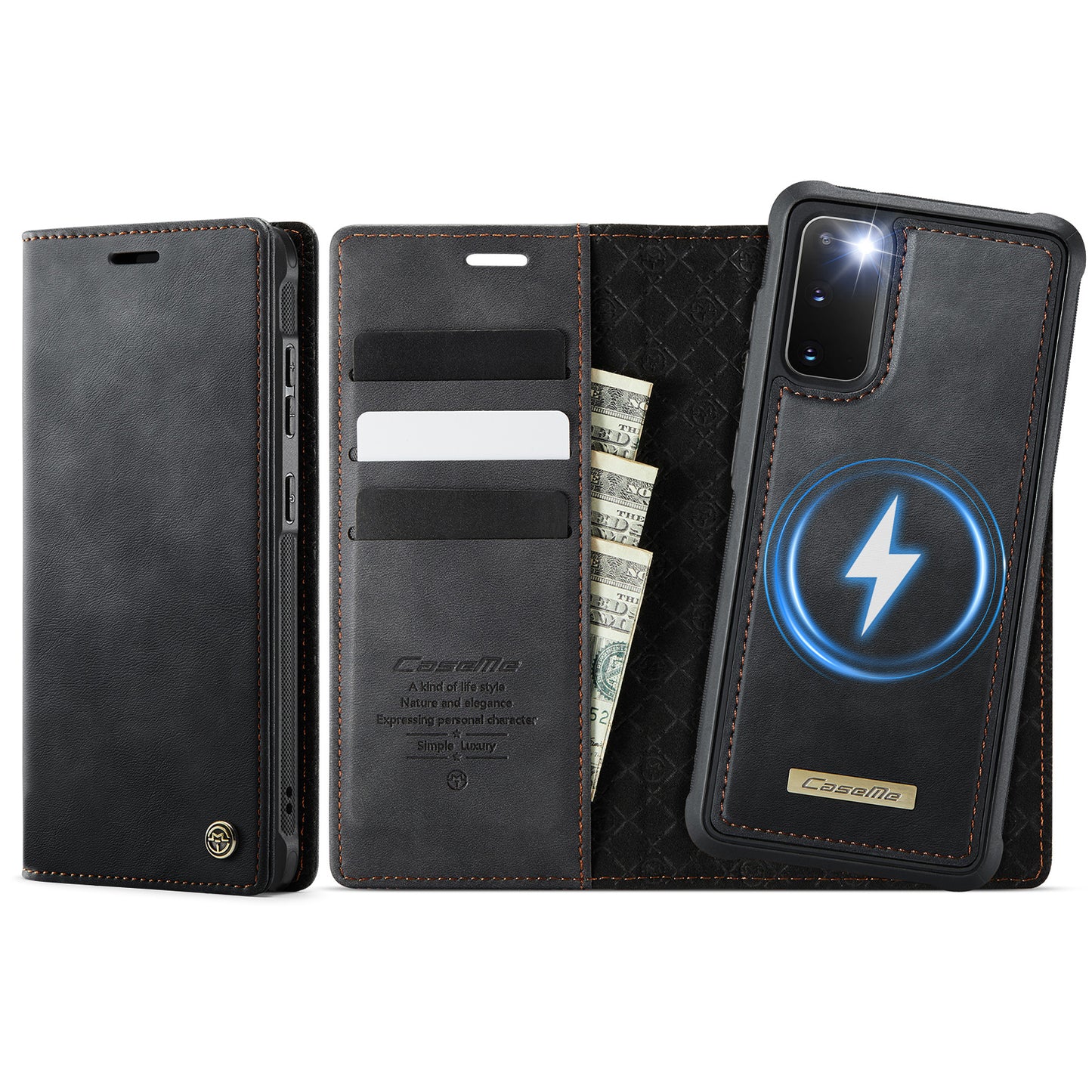 Galaxy S20 4G/5G Wallet-Hülle – Kompatibel mit MagSafe mit RFID-Blockierung