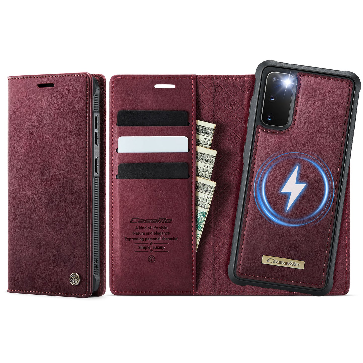 Galaxy S20 4G/5G Wallet-Hülle – Kompatibel mit MagSafe mit RFID-Blockierung