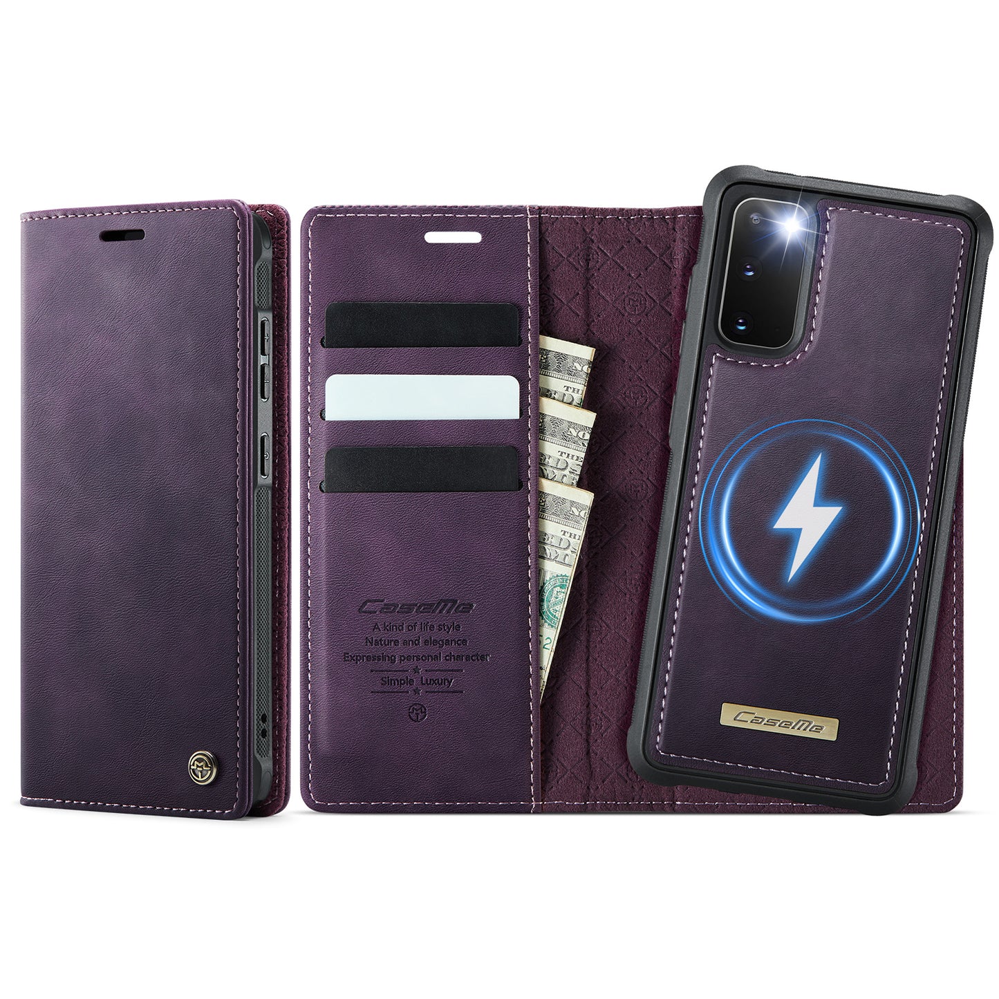 Galaxy S20 4G/5G Wallet-Hülle – Kompatibel mit MagSafe mit RFID-Blockierung