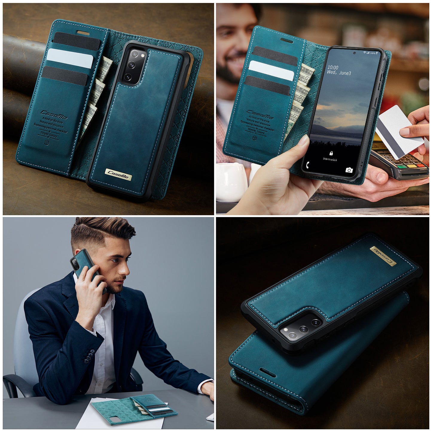 Galaxy S20 FE 5G Wallet-Hülle – Kompatibel mit MagSafe mit RFID-Blockierung