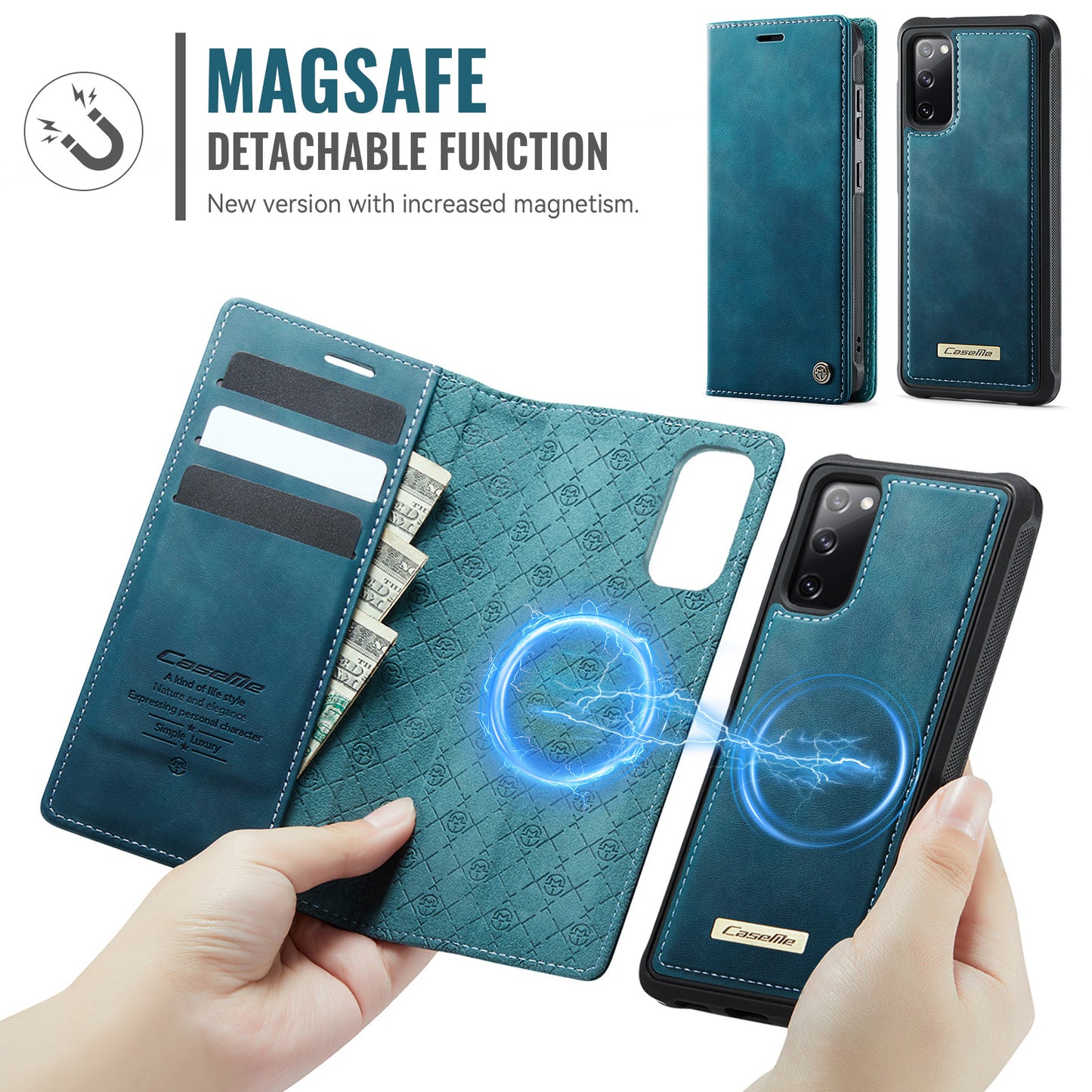 Galaxy S20 FE 5G Wallet-Hülle – Kompatibel mit MagSafe mit RFID-Blockierung