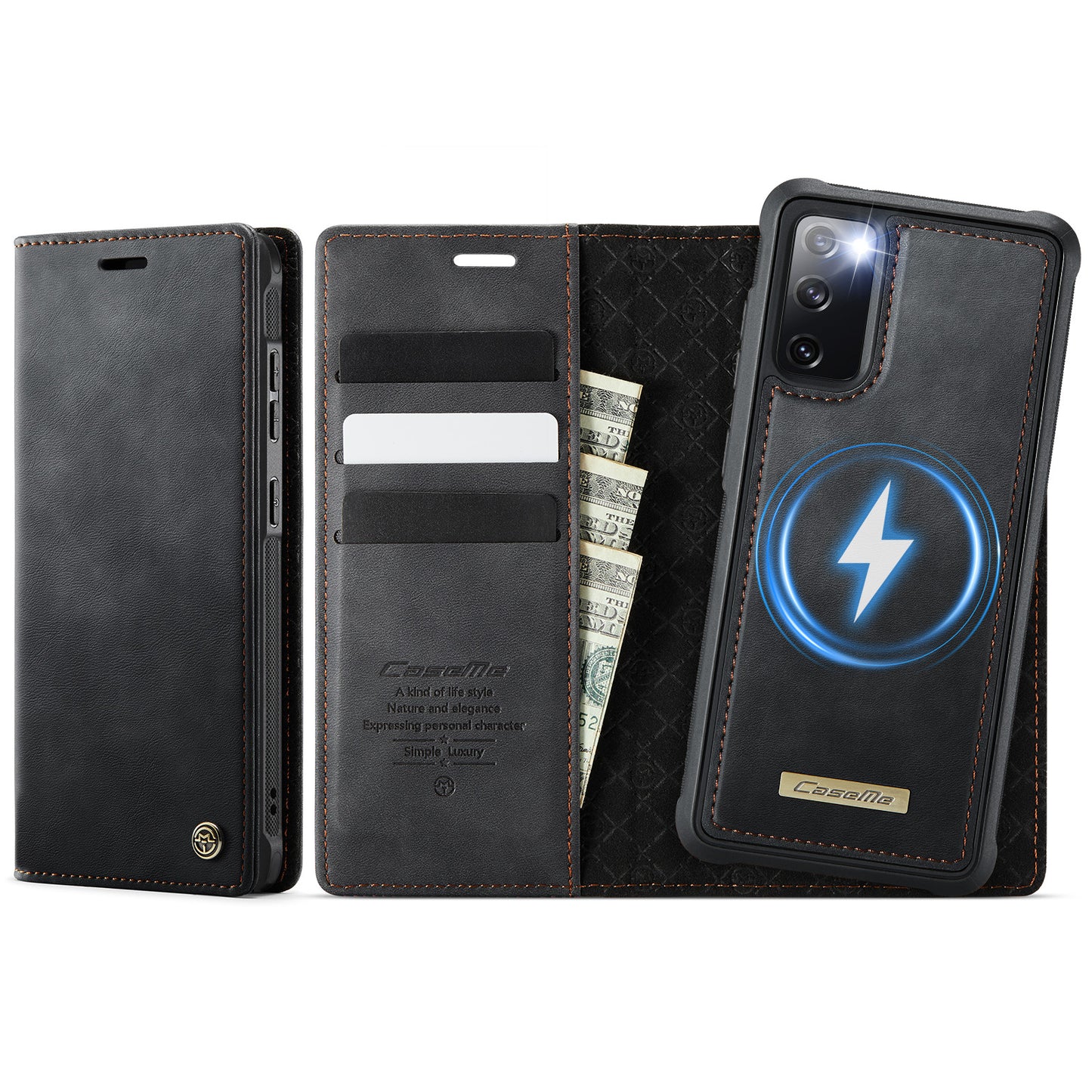 Galaxy S20 FE 5G Wallet-Hülle – Kompatibel mit MagSafe mit RFID-Blockierung