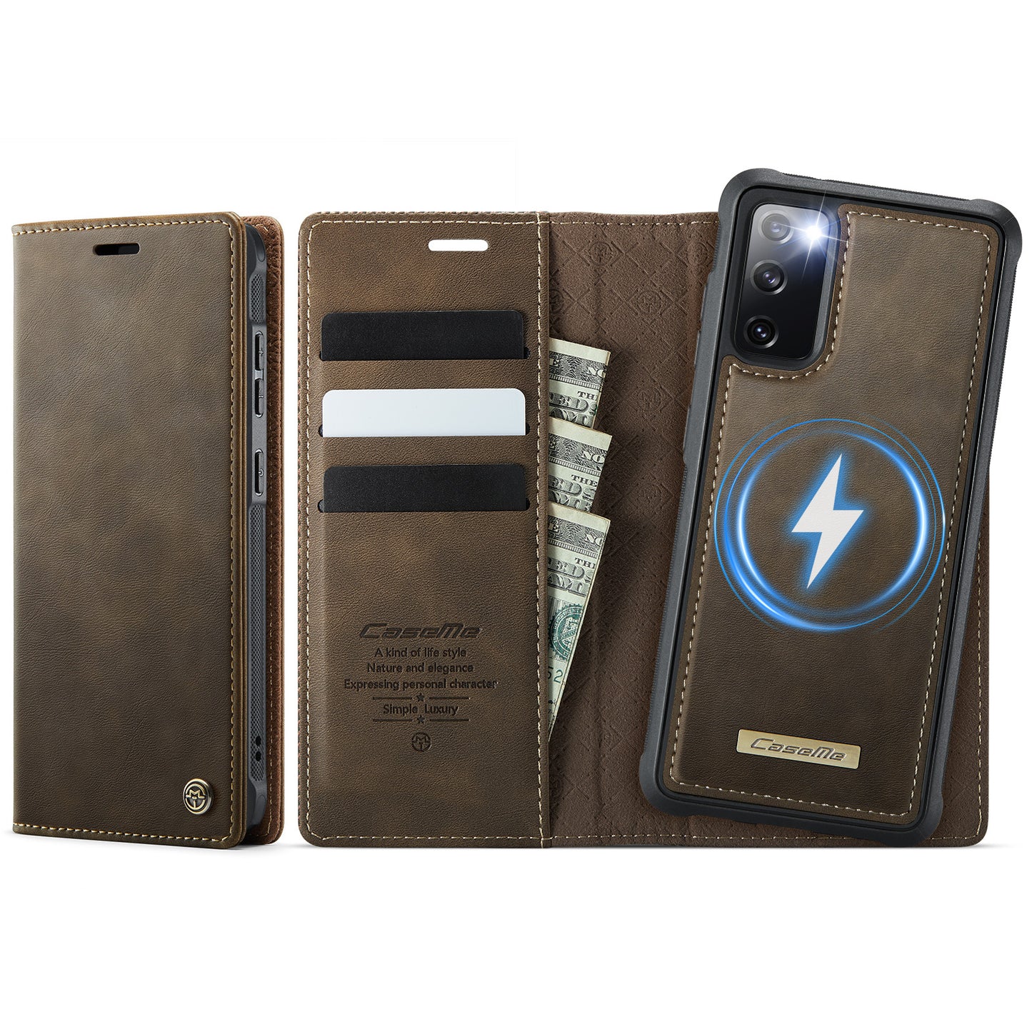 Galaxy S20 FE 5G Wallet-Hülle – Kompatibel mit MagSafe mit RFID-Blockierung