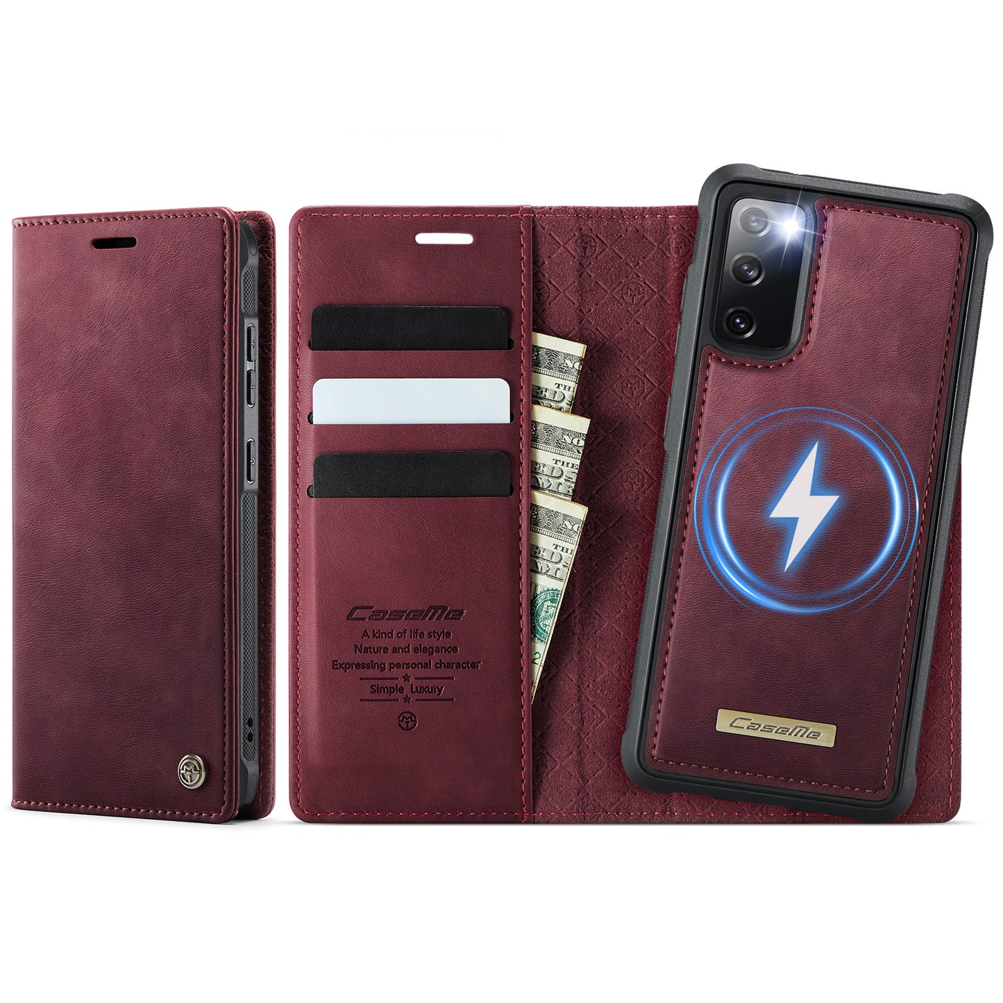 Galaxy S20 FE 5G Wallet-Hülle – Kompatibel mit MagSafe mit RFID-Blockierung