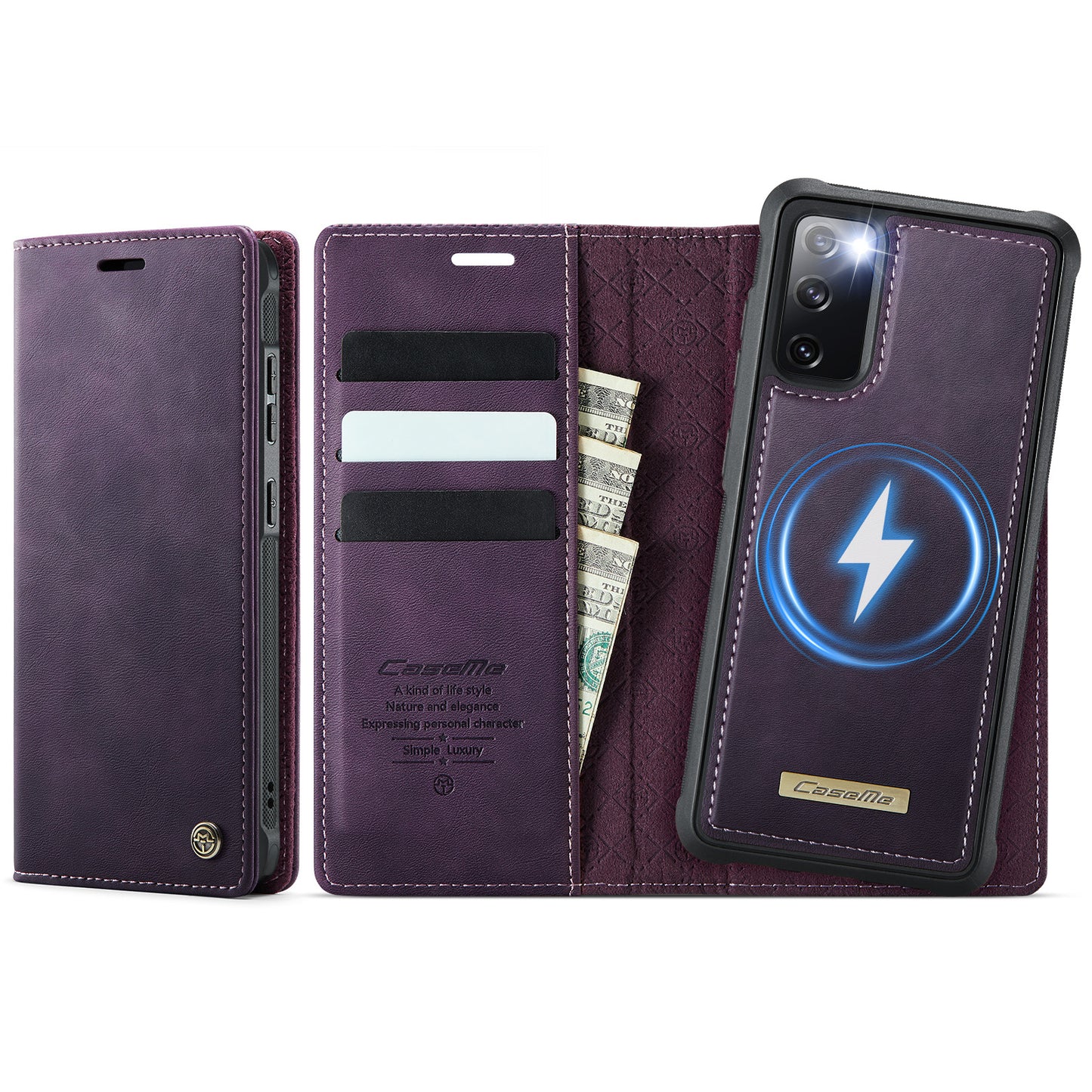 Galaxy S20 FE 5G Wallet-Hülle – Kompatibel mit MagSafe mit RFID-Blockierung