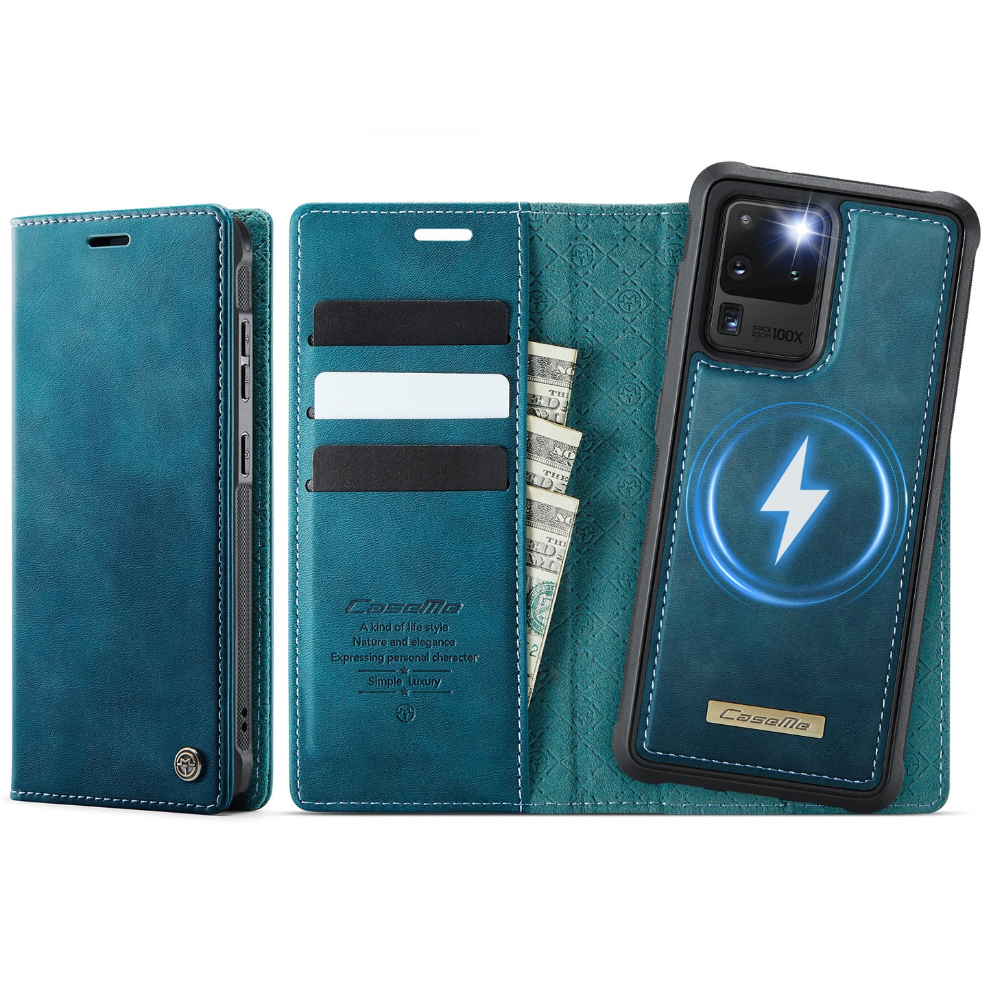 Galaxy S20 Ultra Wallet-Hülle – Kompatibel mit MagSafe mit RFID-Blockierung