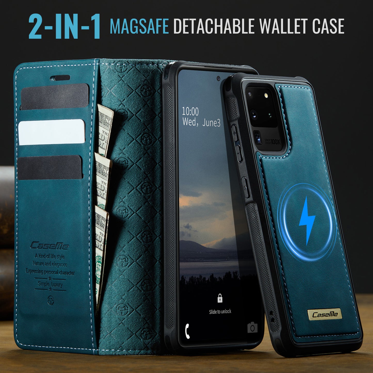Galaxy S20 Ultra Wallet-Hülle – Kompatibel mit MagSafe mit RFID-Blockierung