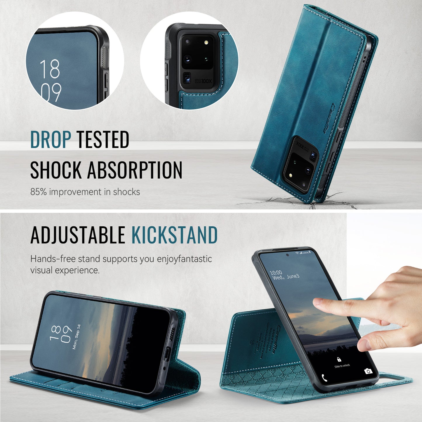 Galaxy S20 Ultra Wallet-Hülle – Kompatibel mit MagSafe mit RFID-Blockierung
