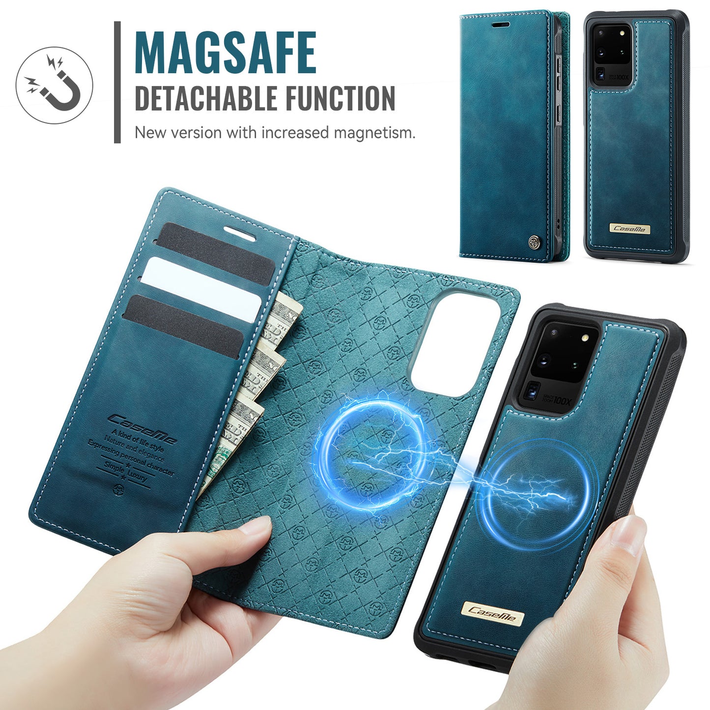 Galaxy S20 Ultra Wallet-Hülle – Kompatibel mit MagSafe mit RFID-Blockierung