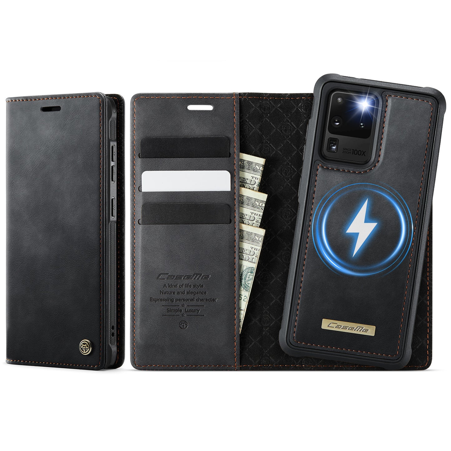 Galaxy S20 Ultra Wallet-Hülle – Kompatibel mit MagSafe mit RFID-Blockierung