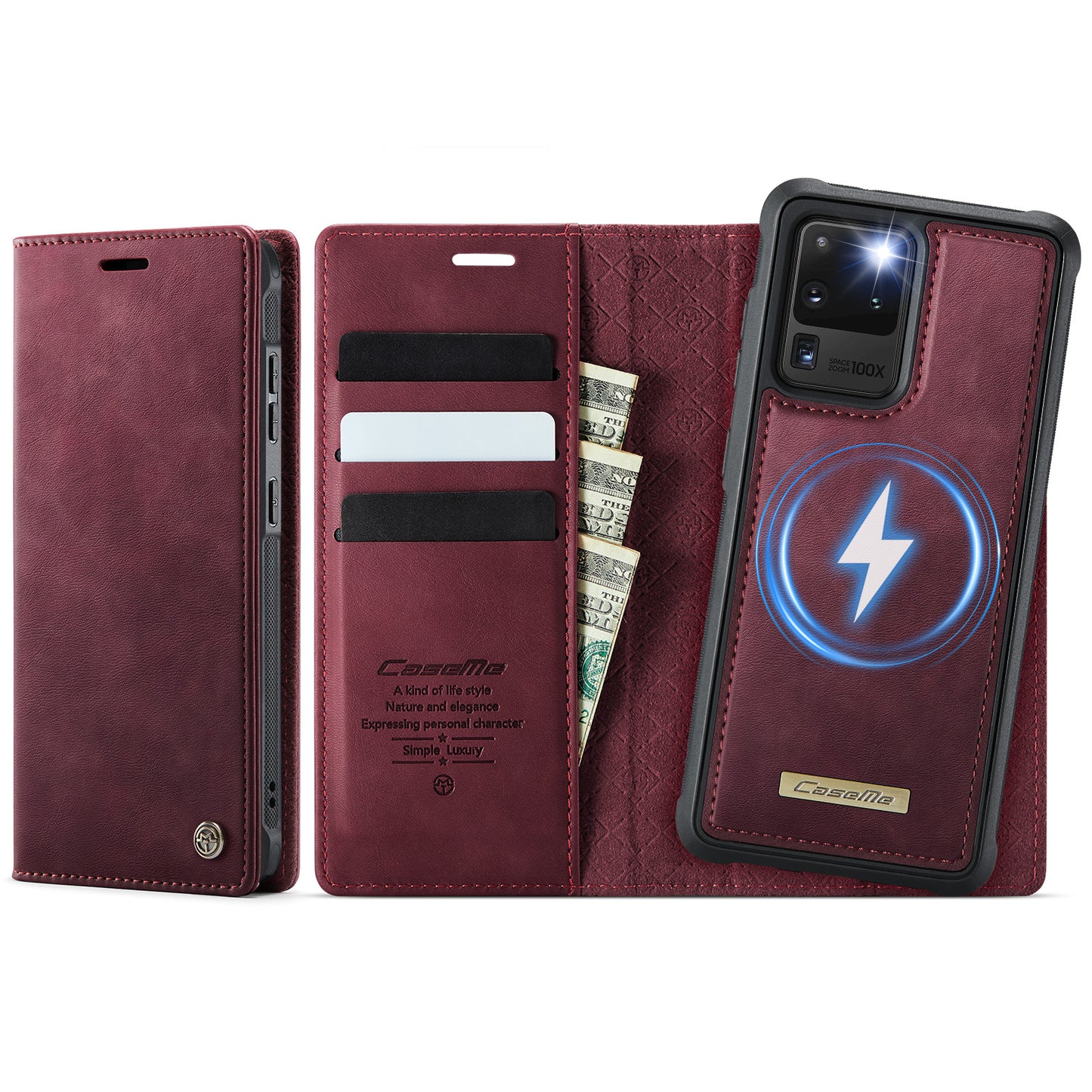Galaxy S20 Ultra Wallet-Hülle – Kompatibel mit MagSafe mit RFID-Blockierung