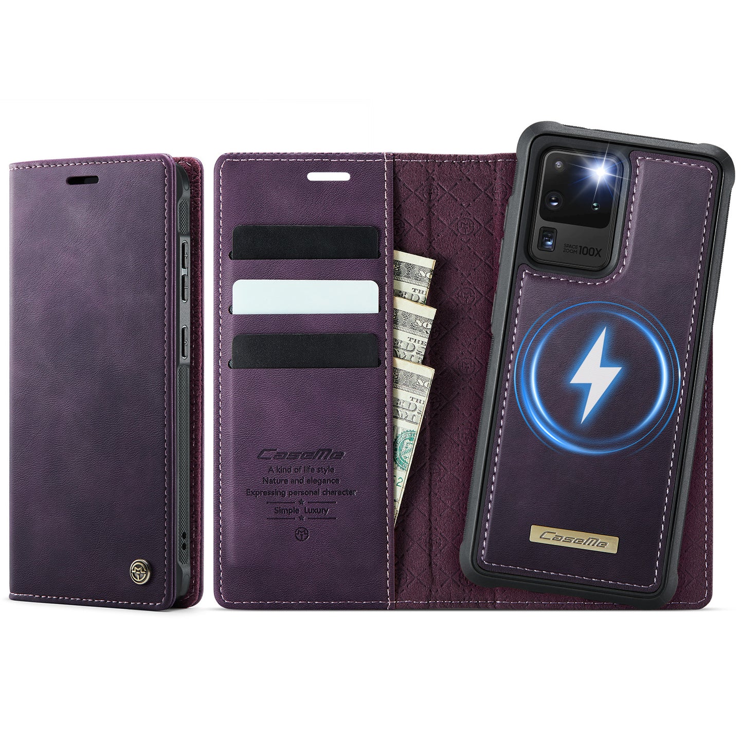 Galaxy S20 Ultra Wallet-Hülle – Kompatibel mit MagSafe mit RFID-Blockierung