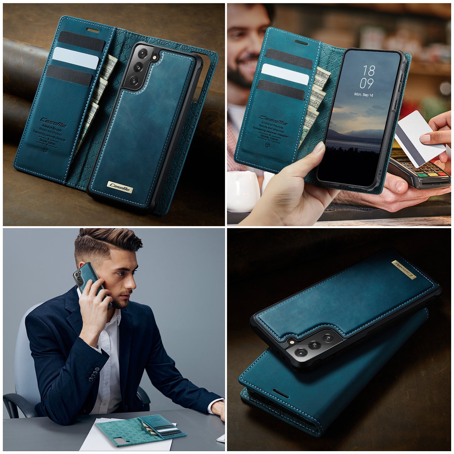 Galaxy S21 FE 5G Wallet-Hülle – Kompatibel mit MagSafe mit RFID-Blockierung