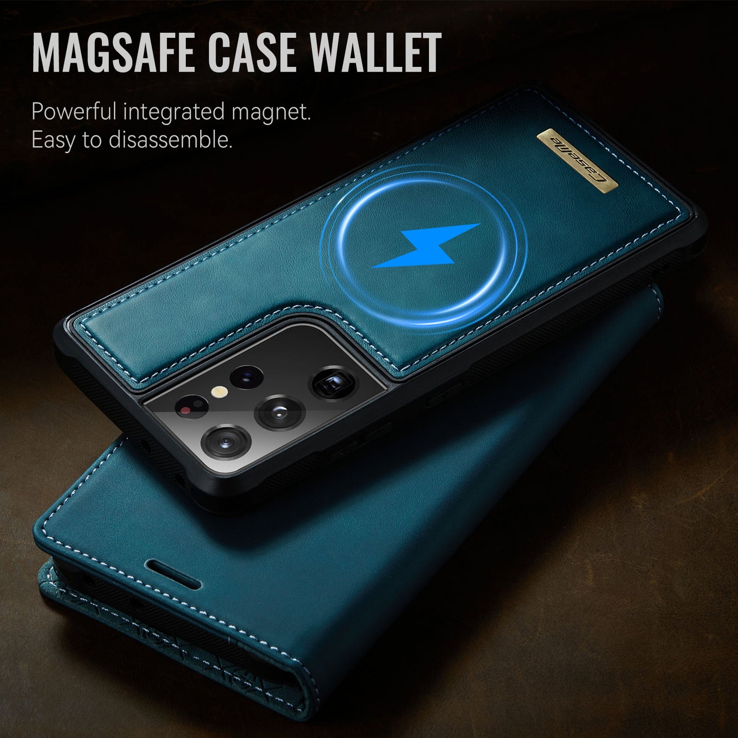 Galaxy S21 Ultra 5G Wallet-Hülle – Kompatibel mit MagSafe mit RFID-Blockierung