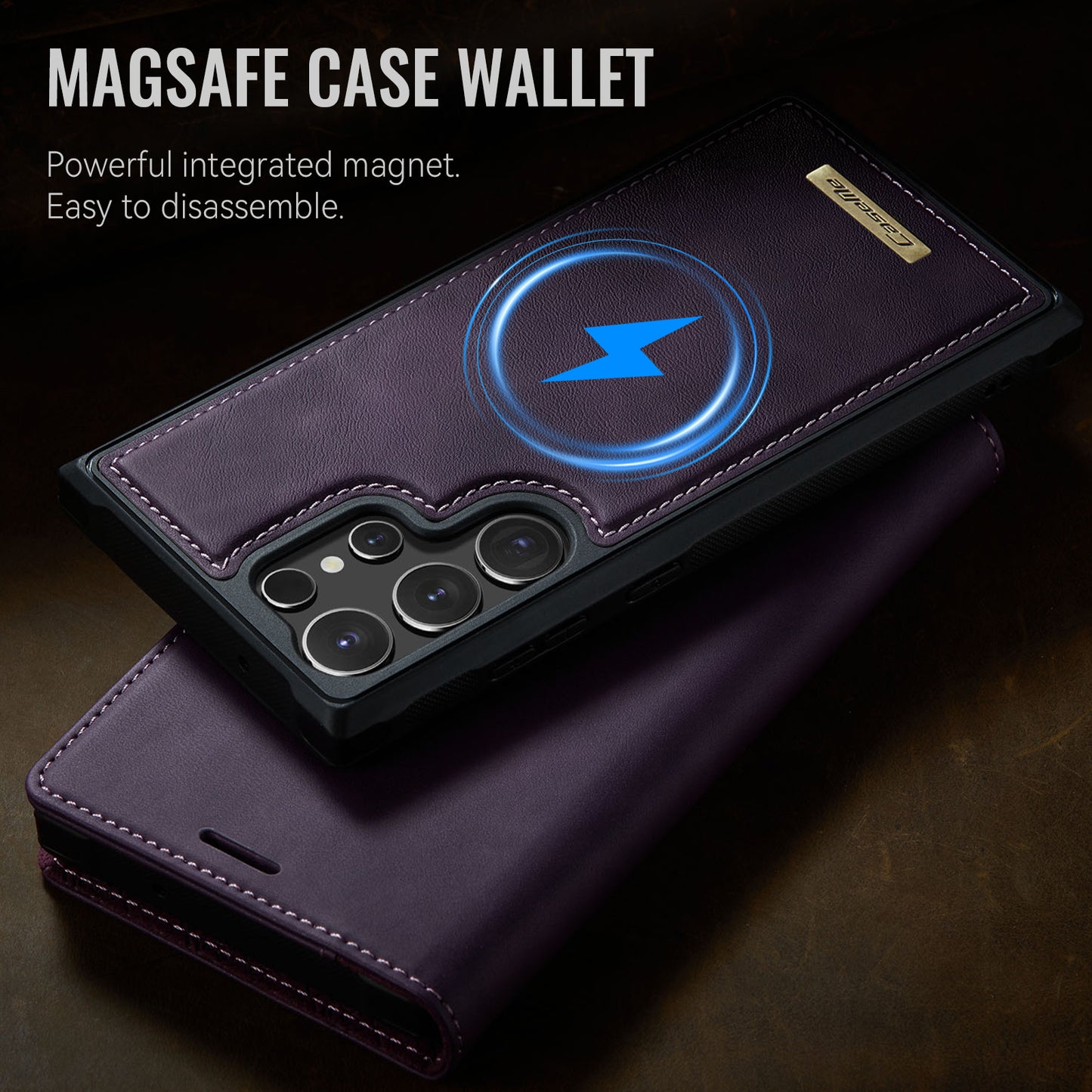 Galaxy S24 Ultra Wallet-Hülle – Kompatibel mit MagSafe mit RFID-Blockierung