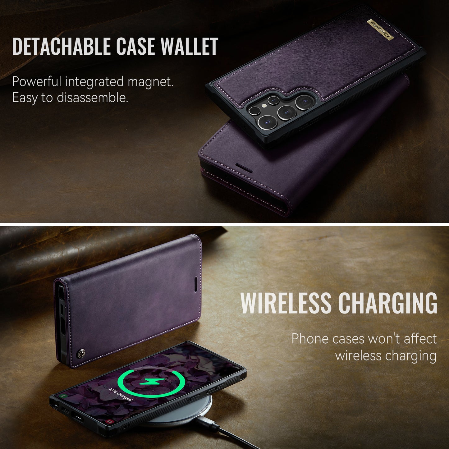 Galaxy S24 Ultra Wallet-Hülle – Kompatibel mit MagSafe mit RFID-Blockierung