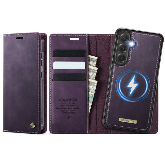 Galaxy S25 / S24 Wallet-Hülle – Kompatibel mit MagSafe mit RFID-Blockierung