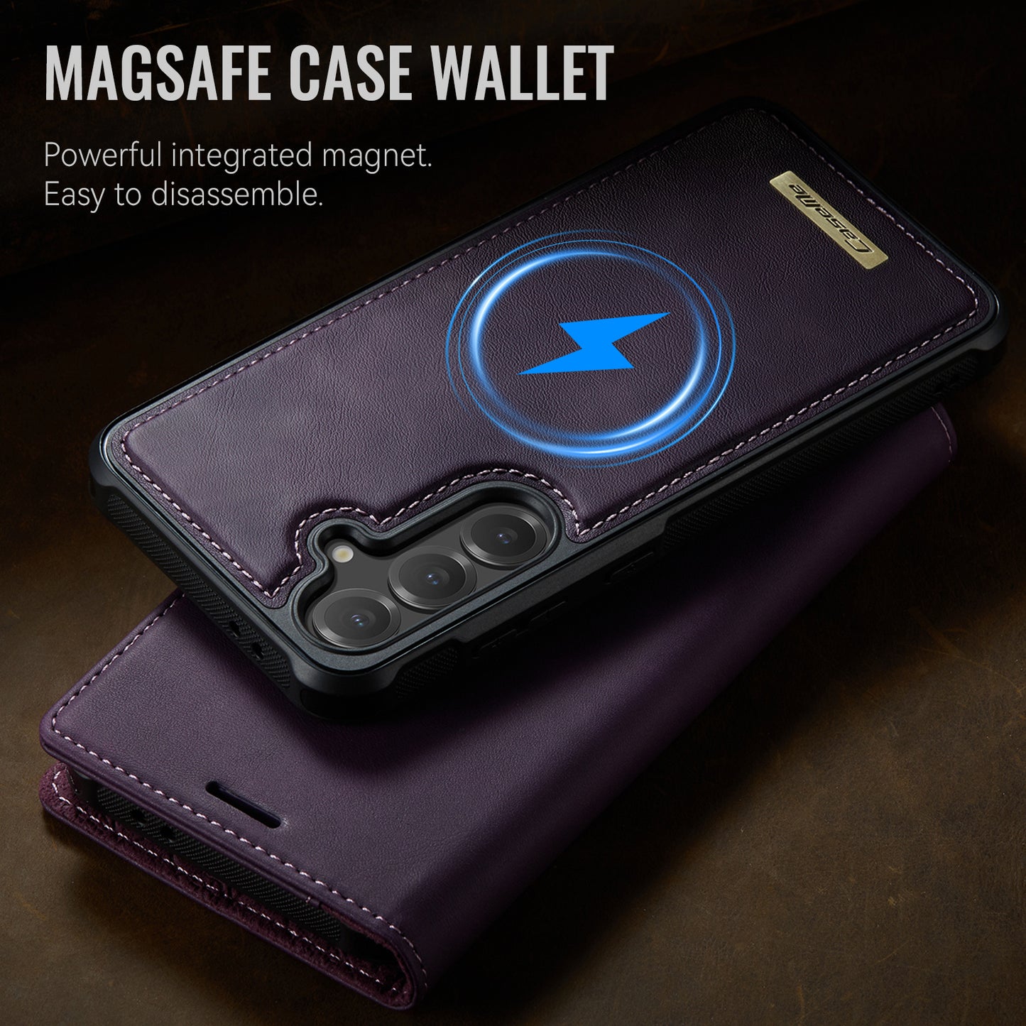 Galaxy S25 / S24 Wallet-Hülle – Kompatibel mit MagSafe mit RFID-Blockierung