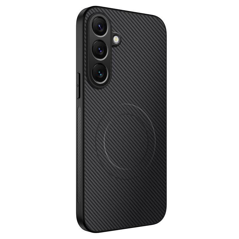 Galaxy S25 FE Magnetische Hülle – mit sportlicher Carbonfaser-Optik