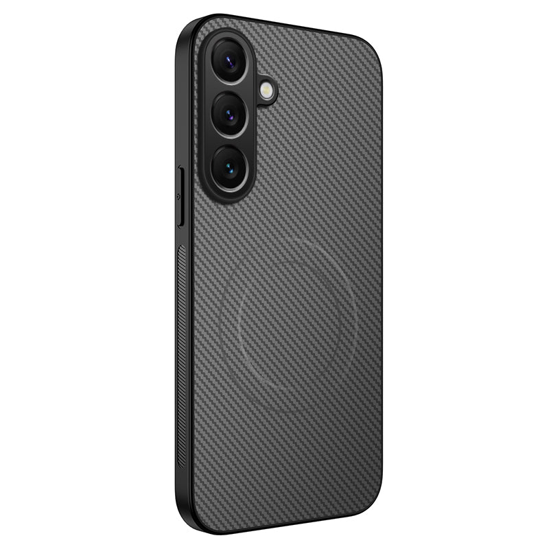 Galaxy S25 FE Magnetische Hülle – mit sportlicher Carbonfaser-Optik