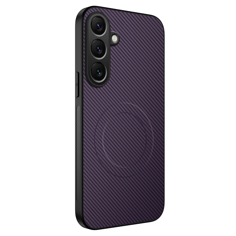 Galaxy S25 FE Magnetische Hülle – mit sportlicher Carbonfaser-Optik