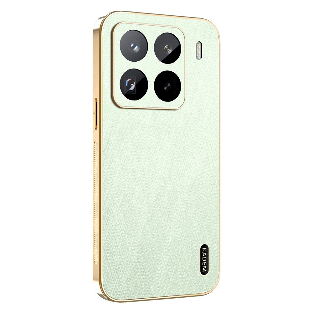 KADEM For Xiaomi 15S Pro Case Electroplating Silk Texture PU + TPU Phone Back Cover