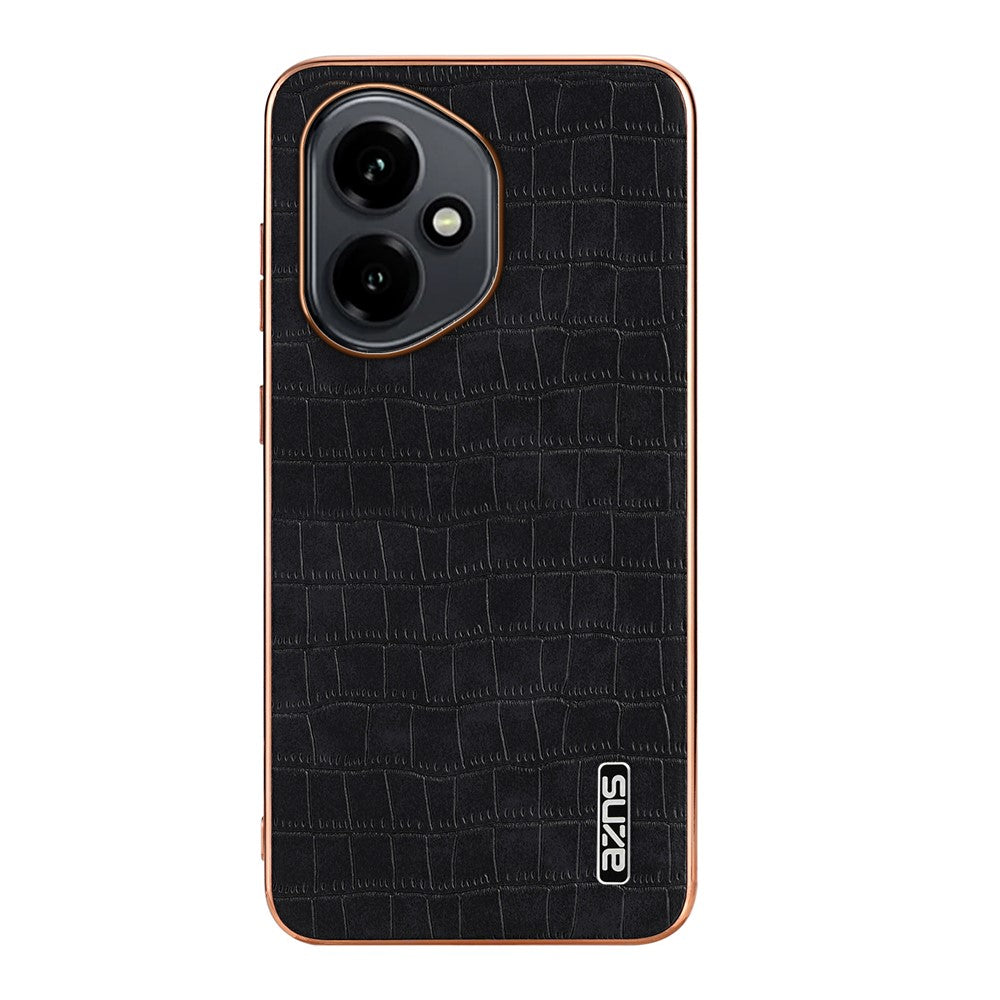 AZNS For Honor 400 5G (Global) Case Electroplating Crocodile Texture PU + TPU Phone Cover