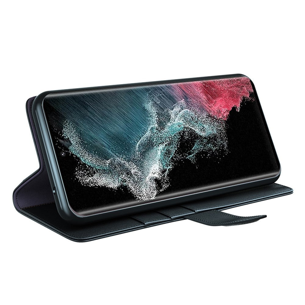 Galaxy S23 Ultra Echtleder Hülle mit Kartenfach