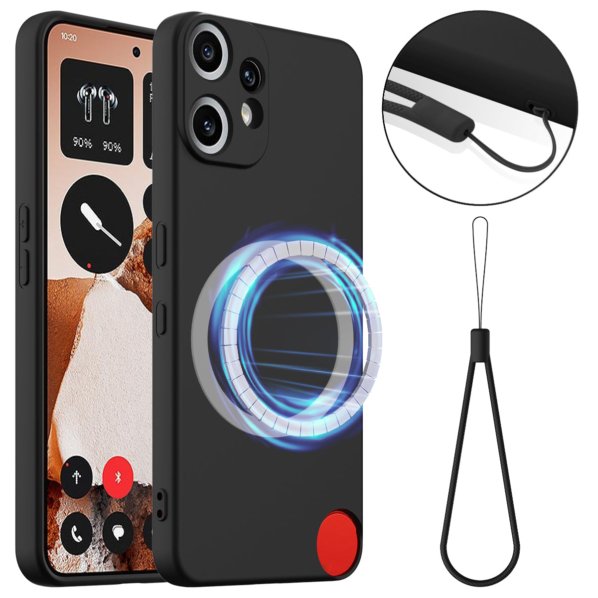 Nothing CMF Phone 2 Pro Magnetische Handyhülle – Schutzhülle aus stoßfestem Flüssigsilikon