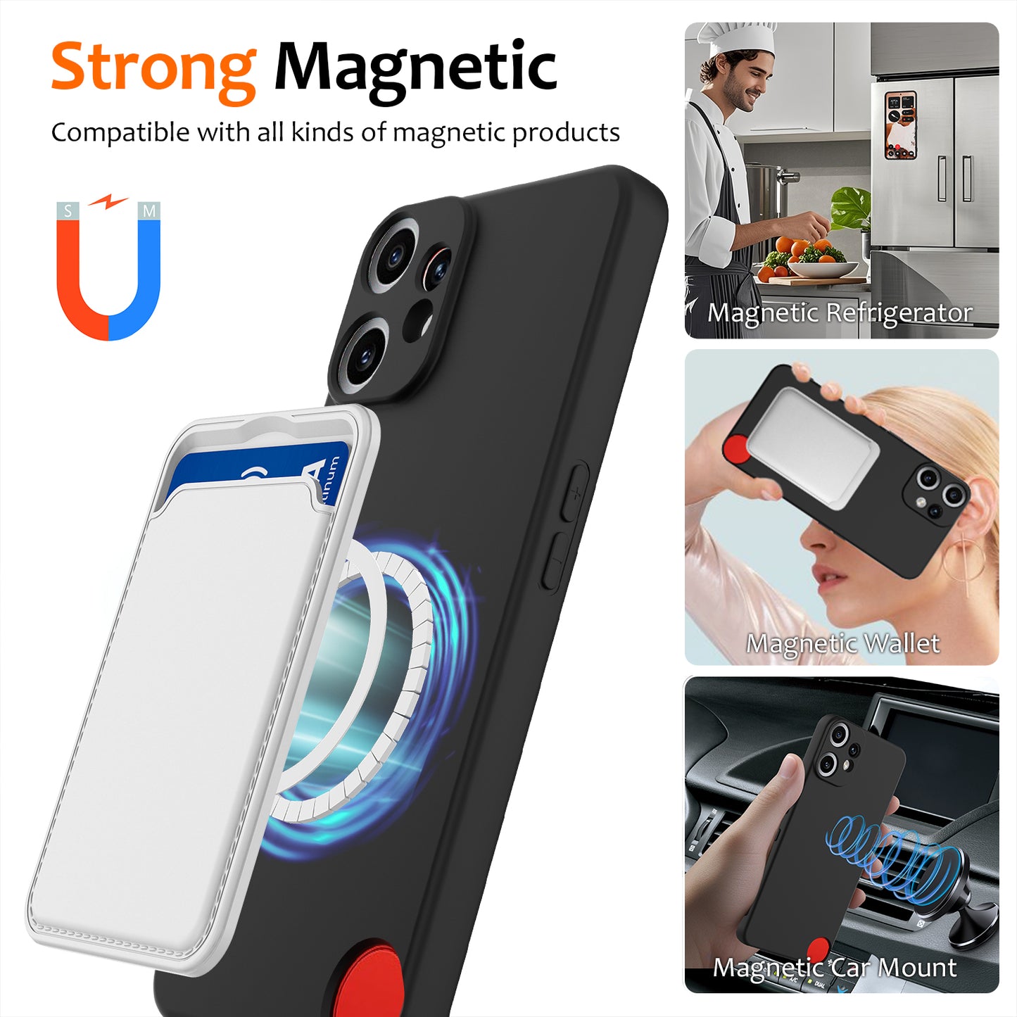 Nothing CMF Phone 2 Pro Magnetische Handyhülle – Schutzhülle aus stoßfestem Flüssigsilikon