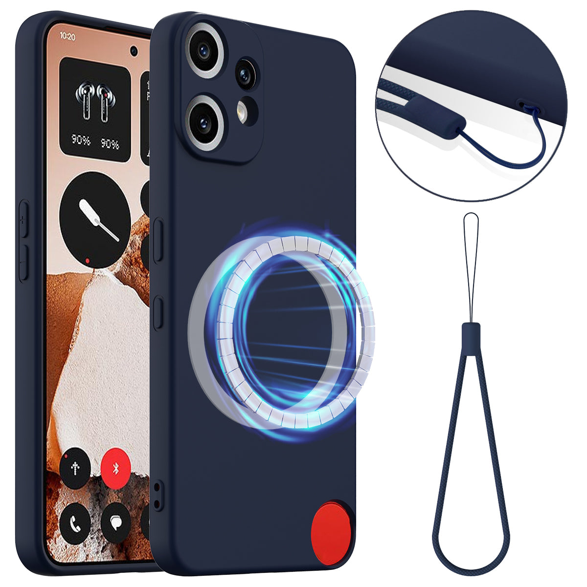 Nothing CMF Phone 2 Pro Magnetische Handyhülle – Schutzhülle aus stoßfestem Flüssigsilikon