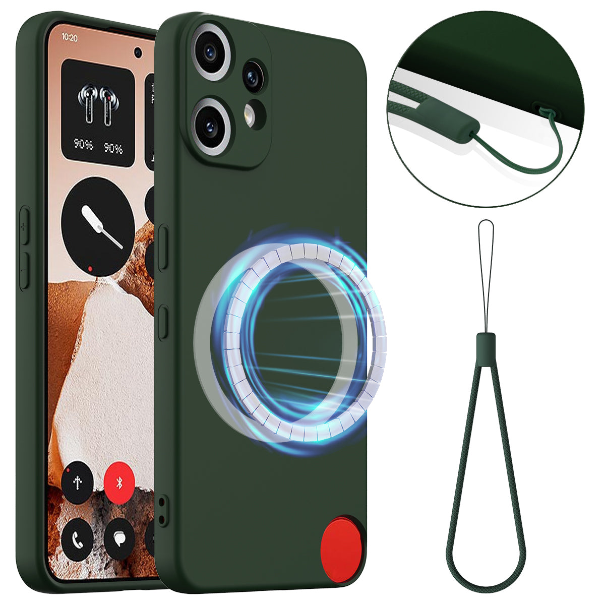Nothing CMF Phone 2 Pro Magnetische Handyhülle – Schutzhülle aus stoßfestem Flüssigsilikon