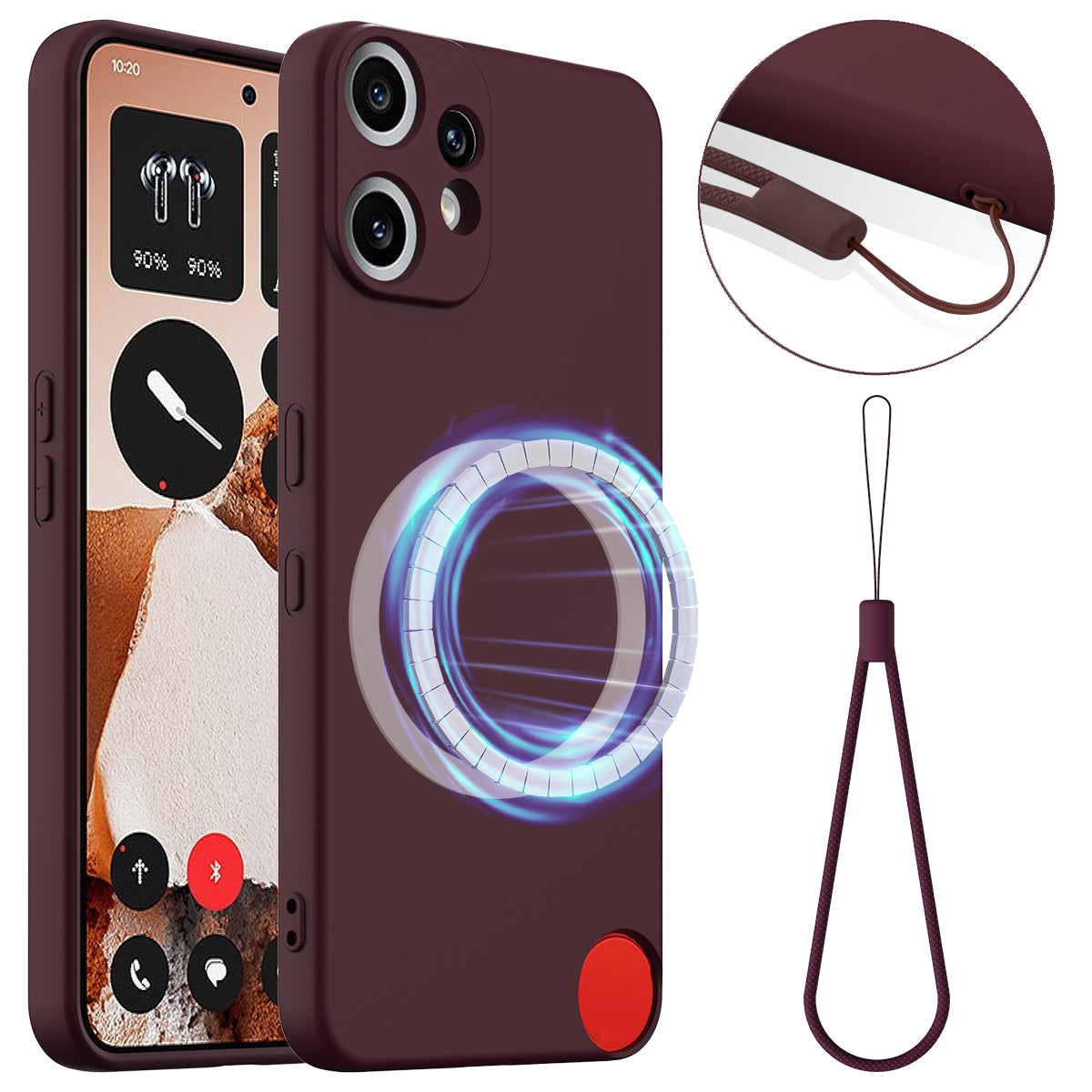 Nothing CMF Phone 2 Pro Magnetische Handyhülle – Schutzhülle aus stoßfestem Flüssigsilikon