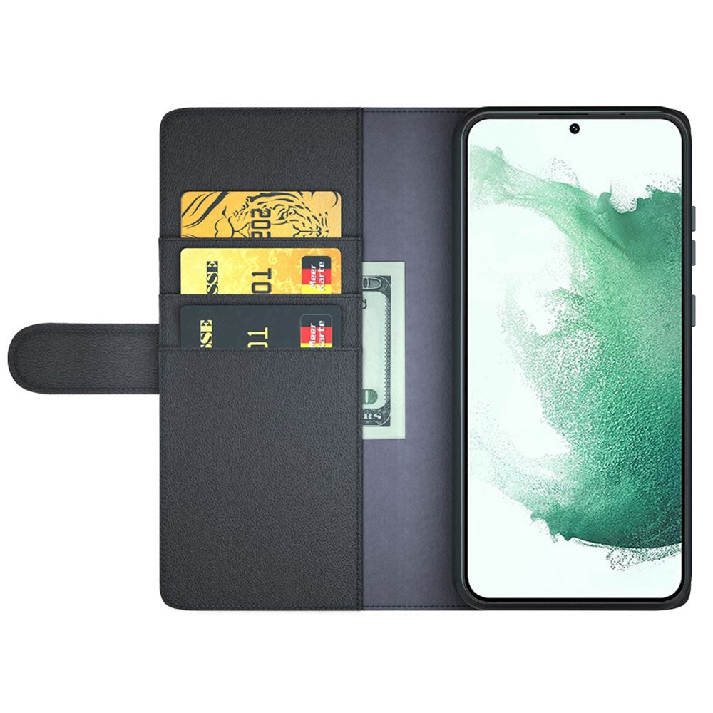 Galaxy S23 Echtleder Hülle mit Kartenfach