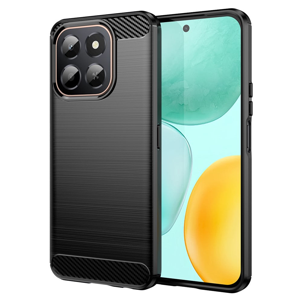 For Honor X6c 4G Case Protective Phone Cover Carbon Fiber Texture Brushed