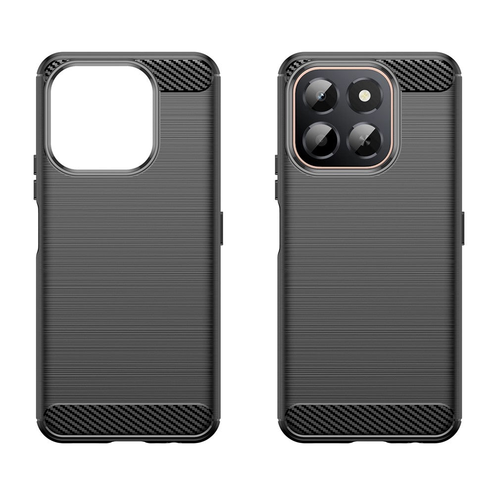 For Honor X6c 4G Case Protective Phone Cover Carbon Fiber Texture Brushed