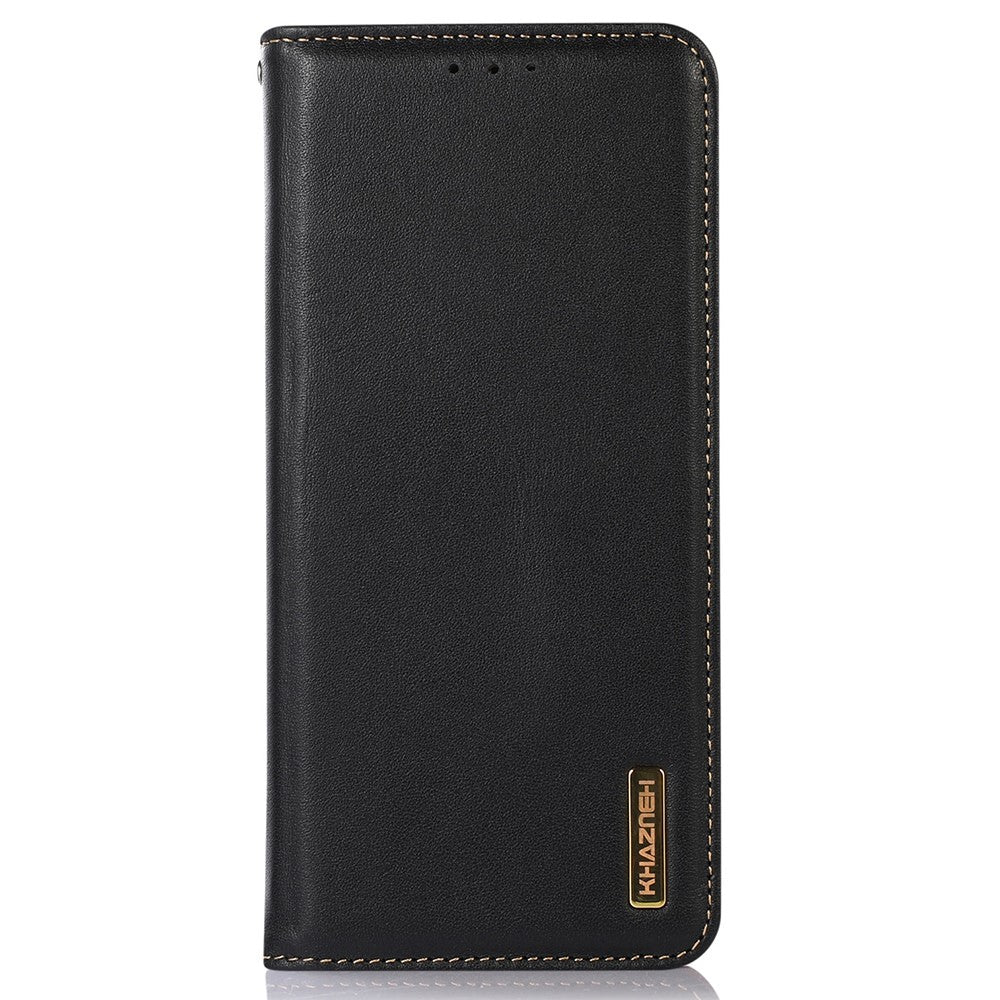 KHAZNEH For Honor X6c 4G Case Wallet Genuine Cow Leather Phone Cover Nappa Texture